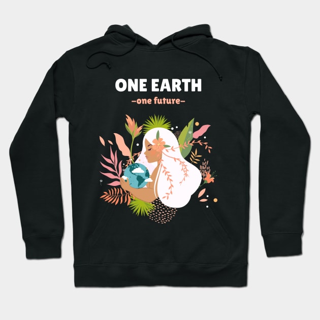 One Earth One Future Hoodie by Cassomoda